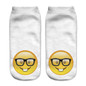 Low Ankle Socks 2016 Fashion Printing Unisex Emoji Pattern Meias Feminina Funny women Short socks