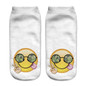 Low Ankle Socks 2016 Fashion Printing Unisex Emoji Pattern Meias Feminina Funny women Short  socks
