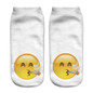 Low Ankle Socks 2016 Fashion Printing Unisex Emoji Pattern Meias Feminina Funny women Short  socks