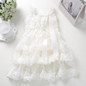 Baby Girls Princess Lace Party Dress Fluffy 3 Layers Flower Girl Dresses Baby Sleeveless Wedding Pageant party costumes clothes