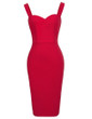 Belle Poque Sexy Women Casual Dress Sleeveless Bodycon Dresses 2017 Summer Vintage Red Club Party Sheath Pencil Dress Vestidos
