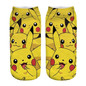 2018 New Arrival Kawaii Harajuku Pokemon Pikachu Socks 3D Printed Cartoon Women's Low Cut Ankle Socks Novelty Casual Socks Meias