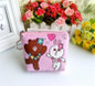 Kawaii Brown PU Leather Bear Coin Purse Cute Kids Cartoon Wallet Coin Pouch Children Friends Purse Holder Women Coin Wallet