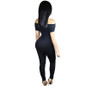 Elegant Women Rompers Jumpsuit 2016 Summer Short Sleeve Sexy Black Bodysuit Bodycon Jumpsuits Club Wear Overalls For Women