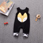 2018 New fashion baby rompers infant clothing cotton Black sleeveless cartoon Jumpsuit newborn baby boy girl clothes