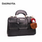 DAUNAVIASuture Boston bag inclined shoulder ladies women PU leather handbag  2017 woman bags handbags women famous brands ND008