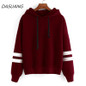 DASUANG 2017 Autumn Women Hoodie Casual Long Sleeve Hooded Pullover Sweatshirts Hooded Female Jumper Women Tracksuits Sportswear