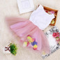 Kid Girls Princess Dress Toddler Baby Party Tutu Lace Bow Flower Vestidos