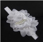 Baby Flower Headband White pearl Solid Color Girl Children Infant Baby Hairband Hair Accessories For Girls Princess Hairband