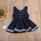 Pudcoco Fashion Summer Toddler Baby Kids Girls Clothing Dresses Cotton Bow Tie Cute Baby Girls Clothes Dress