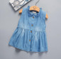Pudcoco 2017 Toddler Kids Girls Toddler Baby Sleeveless Princess Dress Denim Tutu Dresses