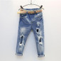 Autumn Kids Fashion Denim Pants Kids Girls Hole Jeans Trousers Children Boys Ripped Jeans Baby Casual Jean Baby Boys Clothing
