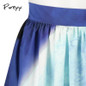Pureyiyi Skirts for Women Blue Christmas Skirt High Waist Skirts 2017 Summer Vintage Ball Gown Winter Skort
