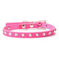 Puppy Dogs Collar Bell Rhinestone PU Leather Cat Supply Collars Pet Neck Strap