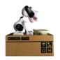 Puppy Doggy Bank Hungry Hound Money Banks Kids Bank Coin-Eating Money Storage Jars(Black White)