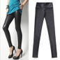 Punk Black Sexy Skinny Pants 2017 New Spring Arrival Fashion Slim Fit Waist Stretch Faux Leather High Elasticity Leggings K031