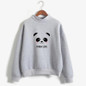 Sudaderas Mujer 2017 Cute Hoodies Women Kawaii Harajuku Shy Panda Letters Printed Sweatshirt Moletom Feminino Pullover