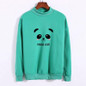 Sudaderas Mujer 2017 Cute Hoodies Women Kawaii Harajuku Shy Panda Letters Printed Sweatshirt Moletom Feminino Pullover