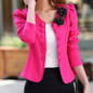 Spring Blaser 2017 Women's Jacket Fashion Blazer Feminino Plus Size Long Sleeved Blazer Mujer Casual 4 Colors Cute Women Suits