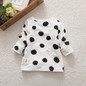 Spring Baby Kids Casual T-Shirt Long Sleeve Blouse Polka Dots Cotton Top