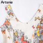Artsnie Floral Print Vintage Summer Dress Women 2018 Tunic Sleeveless 50s Belt Rockabilly Elegant Party Dresses Vestidos Robe