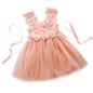 Baby Girl Princess Lace Tulle Flower Fancy Backless Gown Formal Party Dress 2-7Y