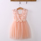 Baby Girl Princess Lace Tulle Flower Fancy Backless Gown Formal Party Dress 2-7Y