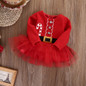 Baby Girl Party Christmas Clothing Outfits Dress Costume Kids Clothes Dresses Fleece Tops Tulle Tutu 0-2T
