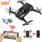 Global Drone GW186 Mini Selfie Drone Voice Phone Control Foldable Quadcopter Micro RC Toy with HD Camera VS JY018