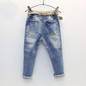 Boys Denim Pants Ripped Jeans For Kids Hip Trousers Fashion Children Jeans With Belt Holes Girl Jeans Pants Kids Denim Trousers
