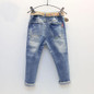 Boys Denim Pants Ripped Jeans For Kids Hip Trousers Fashion Children Jeans With Belt Holes Girl Jeans Pants Kids Denim Trousers