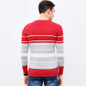 2017 Autumn Winter Fashion Brand Clothing Men Knitted Sweater O-Neck Slim Fit Pullover Men Top Grade Striped Mens Sweater