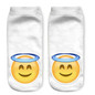 3D Socks Brand Sock Boat Meias fashion Printing Unisex Socks Emoji Pattern Meias Feminina Funny Low Ankle HOT