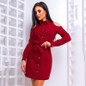 2018 Spring New Fashion Women Shirt Dress Casual Long Sleeve Off Shoulder Loose Dresses Ladies office work dress vestidos