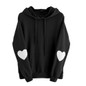 Best sale sweatshirt women Long Sleeve lovely Heart Hoodie Sweatshirt Jumper Hooded Pullover Tops sudaderas mujer 2017 hoodies