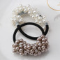 Girls Gum for Hair Female Hair Accessories Semi-circle Beads Pearl Hair bands Girl Ponytail Rubber Rope Women Elastic Hair Bands