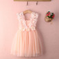 New XMAS Baby Girls Party Lace Tulle Flower Gown Fancy Dridesmaid Dress Sundress Girls Dress