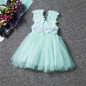 New XMAS Baby Girls Party Lace Tulle Flower Gown Fancy Bridesmaid Dress Sundress Girls Dress Little Girl Princess Tutu Gown