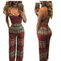 2016  Sexy Club Jumpsuits Sleeveless Print  Rompers Womens Jumpsuit  Bodycon Elegant  For  Women