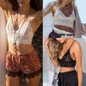 Bralette Bralet Bra Summer Women Halter Crochet Unpadded Bustier Crop Sexy Top Cami Tank L07