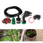 18m DIY Micro Drip Irrigation System Plant Self Automatic Watering Timer Garden Hose Kits With Adjustable Dripper