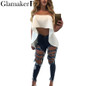 Glamaker ruffle white blouse shirt Women tops tees sexy off the shoulder crop top Summer beach casul cool blouse blusas