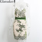 Glamaker Elegant mesh sequin dress 2017 sexy v neck backless party bodycon sundress Women slim club short summer dress vestidos