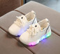 New 2018 European cool new brand kids sport sneakers LED lighted casual girls boys shoes fashion Pu children shoes free shipping