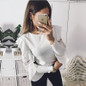 DeRuiLaDy Ruffle Lace Blouse Shirt Women Long Sleeve Floral White Blouses Female Tops Elegant Fashion Blouse Shirts blusas femme