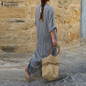 2018 Autumn ZANZEA Women Striped Dress Sexy V Neck Long Sleeve Maxi Long Dresses Vintage Casual Loose Plus Size Vestidos