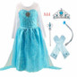 2018 Fashion Custom Anna Elsa Girls Girl Dresses Princess Dress Kids Party Vestidos Baby Children Cosplay Dress Wedding Clothing