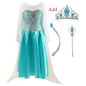 2018 Fashion Custom Anna Elsa Girls Girl Dresses Princess Dress Kids Party Vestidos Baby Children Cosplay Dress Wedding Clothing