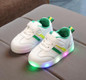 2018 European sports colorful lighting children casual shoes hot sales fashion baby sneakers glowing lighting girls boys shoes
