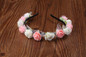 2017 Cute Rose Flower Crown Festival Headband Headwear Wedding Garland Floral Hairband Accessories